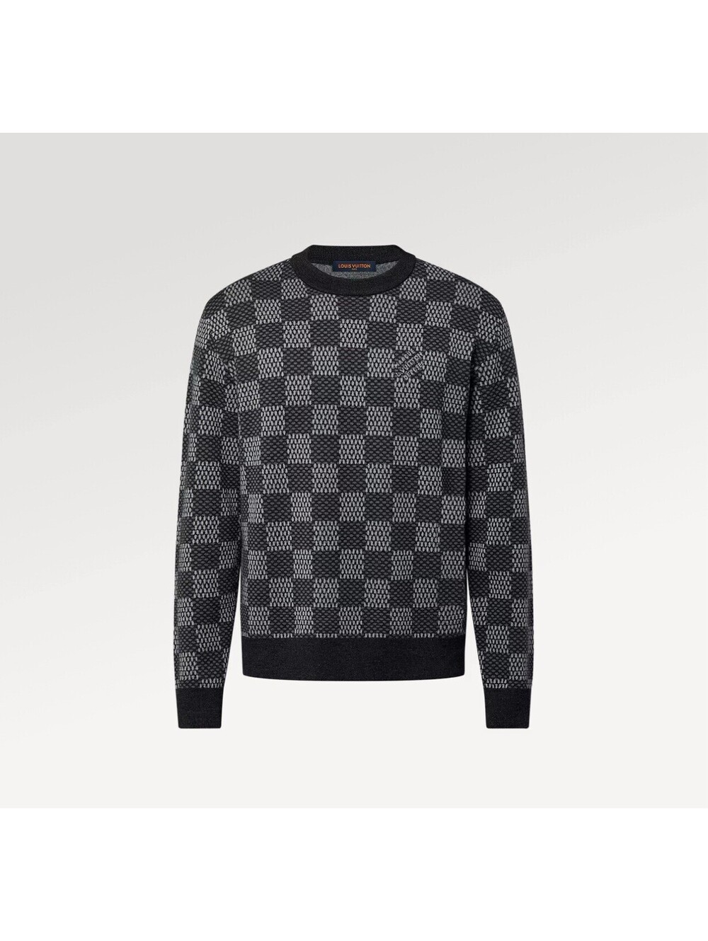 Louis Vuitton Knit Sweater in Damier Pattern - Size S